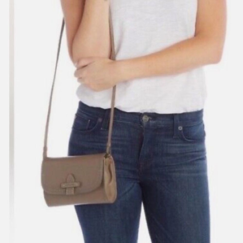 Frye Olivia crossbody iced taupe. eUC!